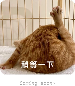 稍等一下，Coming soon